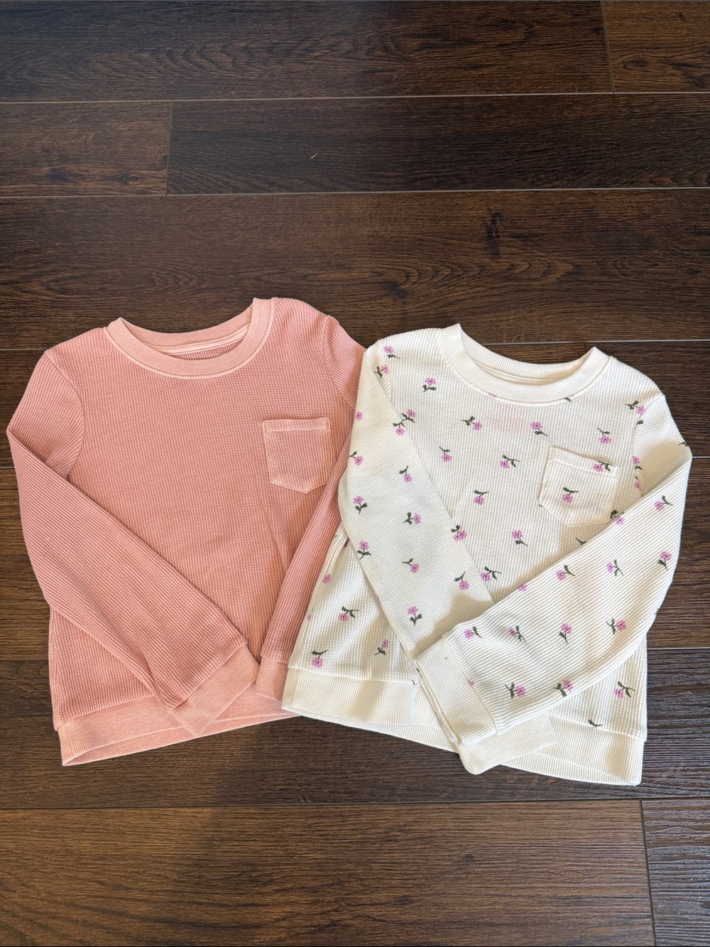 Cat & Jack Pink Waffle Knit Sweaters